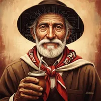 Retrato do Aparício Funes, gaúcho de São Borja feito de código e memória